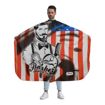 Пелерина без ръкав Academy BARBER U.S.A FLAG
