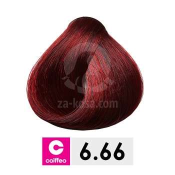Coiffeo 6.66 - Интензивно червено тъмно русо - 100 ml