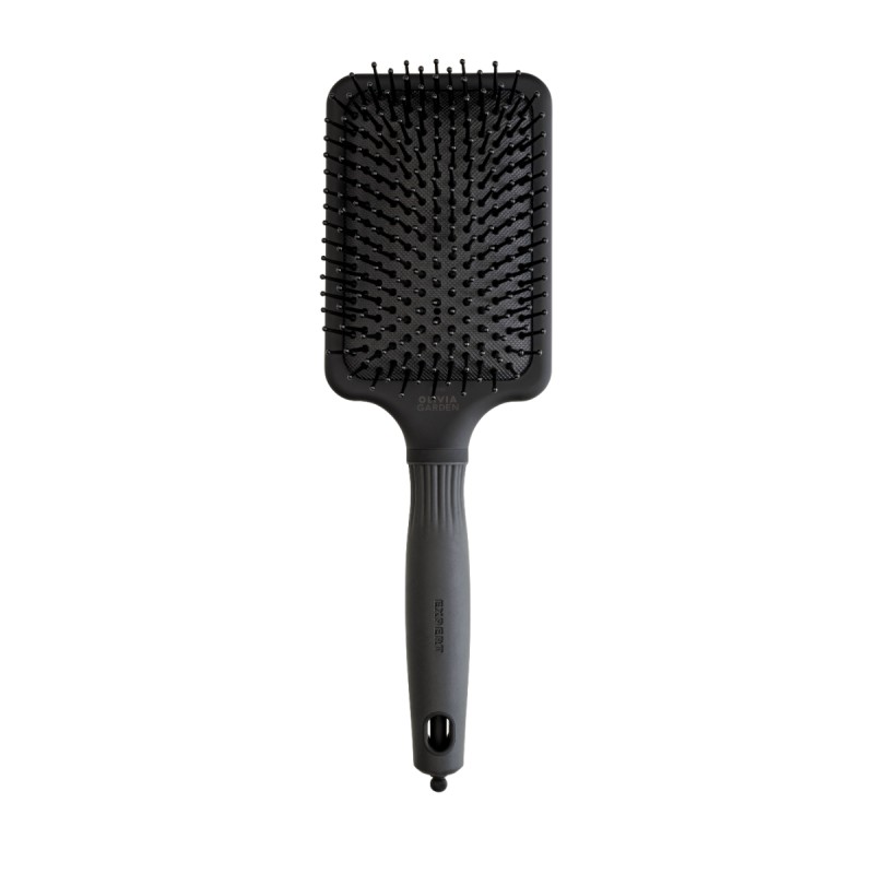 Четка за коса Olivia Garden Expert Care Rectangular Nylon Bristles Black Label L