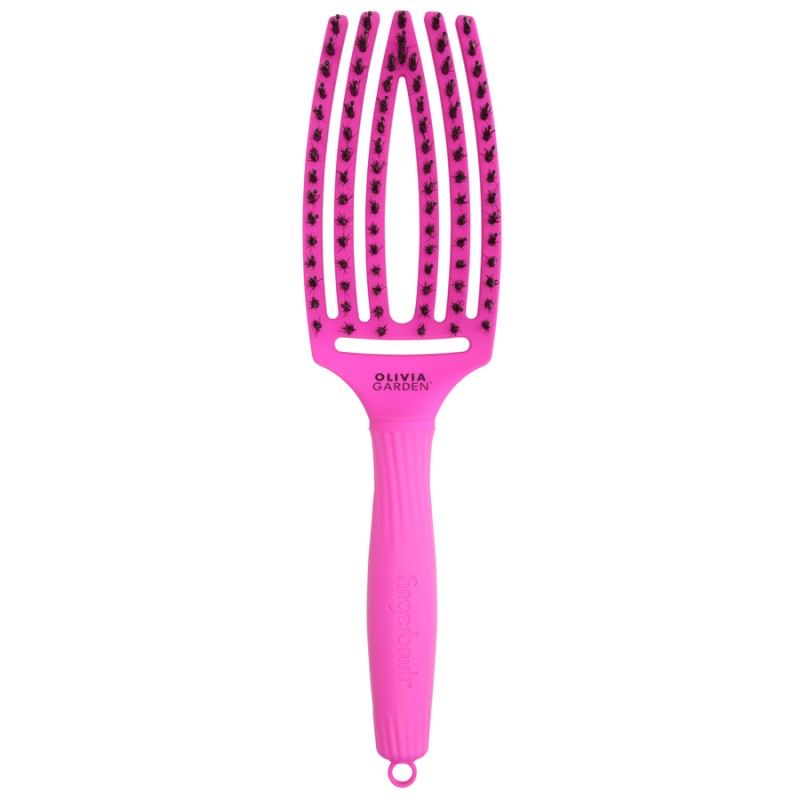 Четка за коса Olivia Garden FINGERBRUSH COMBO THINK PINK Neon purple M