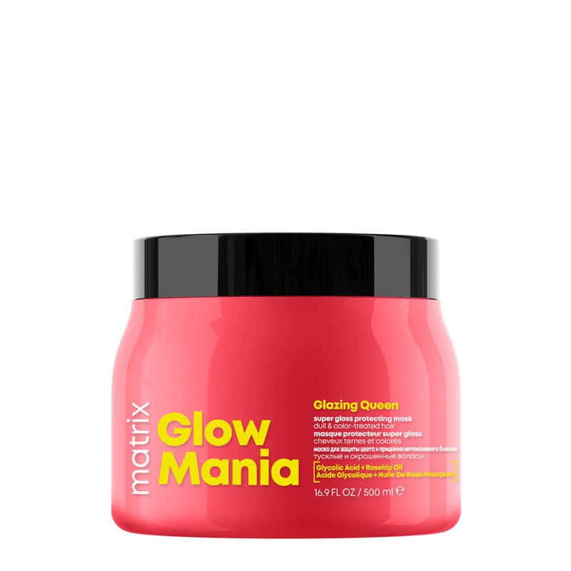 Glow Mania - Ламинираща маска за защита на цвета и блясък - 500 ml