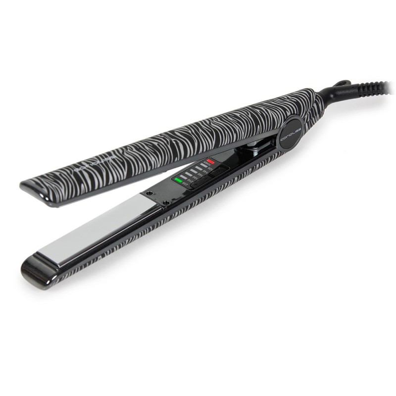 Професионална преса за коса Corioliss C1 Digital Silver Zebra Soft Touch
