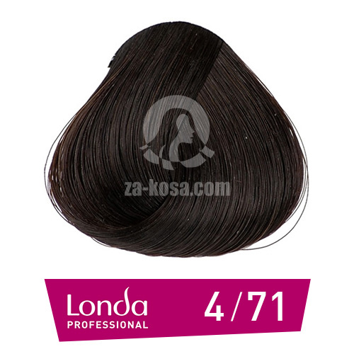 Londacolor 4/71 - Средно кестеняво кафяво пепелно - 60 ml