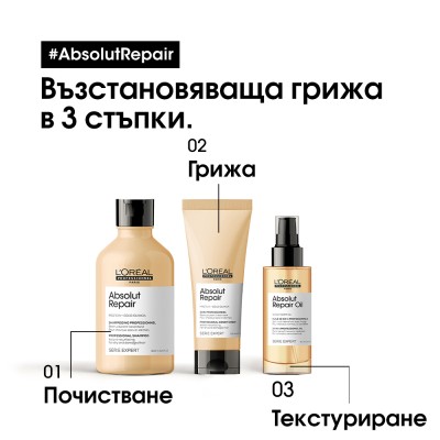 Absolut Repair Gold - Балсам за изтощена коса - 200 ml Absolut Repair Gold - Балсам за изтощена коса - 200 ml