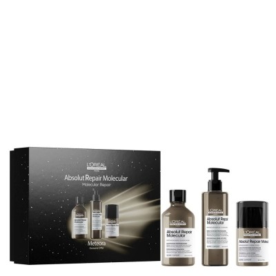 Absolut Repair Molecular - лимитирана подаръчна кутия Meteora с шампоан, серум с изплакване и маска без изплакване