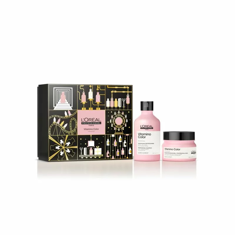 Vitamino Color - подаръчна кутия с шампоан и маска за коса 