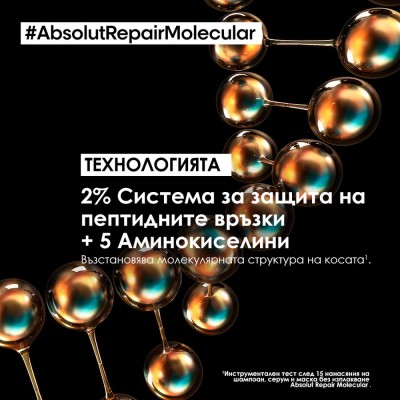 Absolut Repair Molecular - Шампоан за увредена коса - 1500 ml Absolut Repair Molecular - Шампоан за увредена коса - 1500 ml