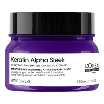 Keratin Alpha Sleek - Изглаждаща маска за непокорна коса - 250 ml
