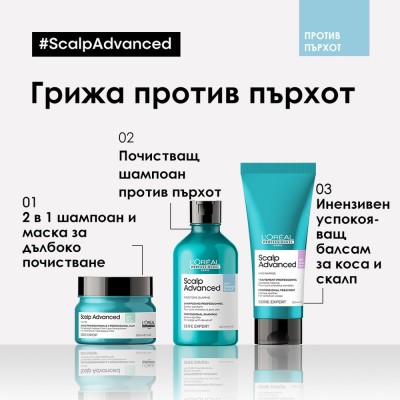 Anti-Dandruff - Почистващ шампоан против пърхот - 1000 ml Anti-Dandruff - Почистващ шампоан против пърхот - 1000 ml
