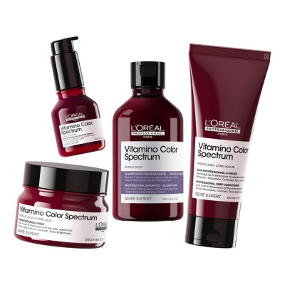 Vitamino Color Spectrum - Неутрализиращ шампоан за руса и изсветлена коса (Purple) - 300 ml Vitamino Color Spectrum - Неутрализиращ шампоан за руса и изсветлена коса (Purple) - 300 ml