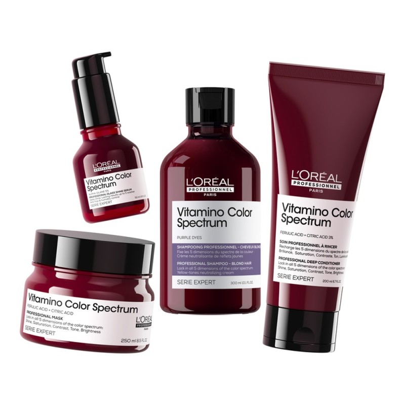 Vitamino Color Spectrum - Неутрализиращ шампоан за руса и изсветлена коса (Purple) - 300 ml Vitamino Color Spectrum - Неутрализиращ шампоан за руса и изсветлена коса (Purple) - 300 ml