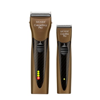 Комплект машинки за подстригване Moser ChromStyle Pro & ChroMini Pro CarbonStyle