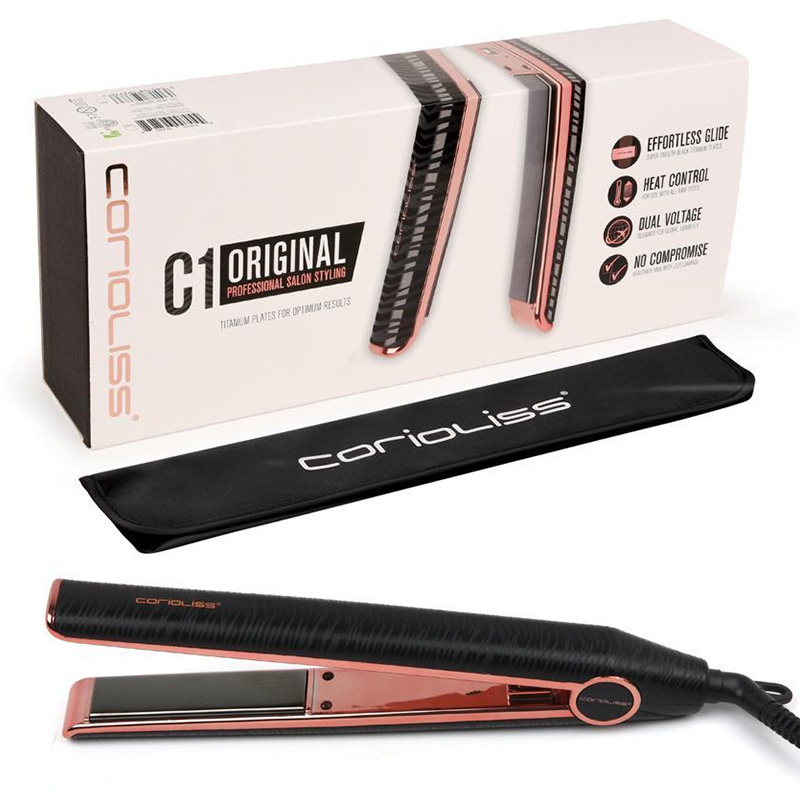 Преса за коса C1 Black Zebra Titanium Plate