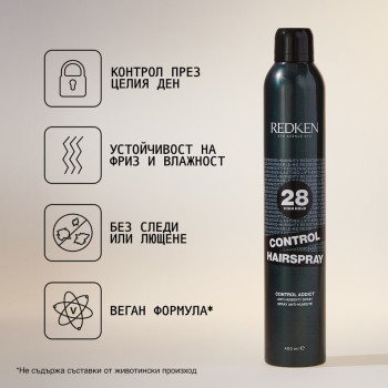 Лак за коса със силна фиксация Redken CONTROL Addict 28 - 400 ml