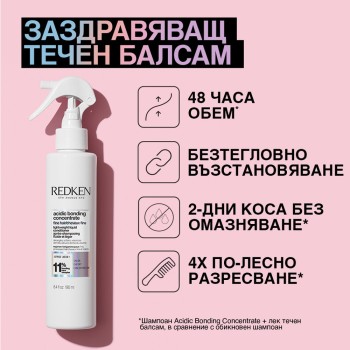 Лек течен балсам Redken ACIDIC BONDING CONCENTRATE - 190 ml Лек течен балсам Redken ACIDIC BONDING CONCENTRATE - 190 ml