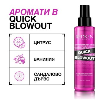 Термозащитен спрей за коса Redken Quick Blowout