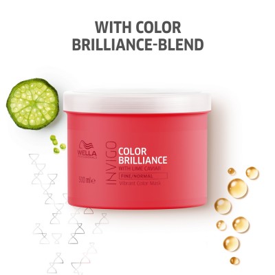 Маска за блясък на боядисаната нормална или тънка коса - Brilliance - 500 ml