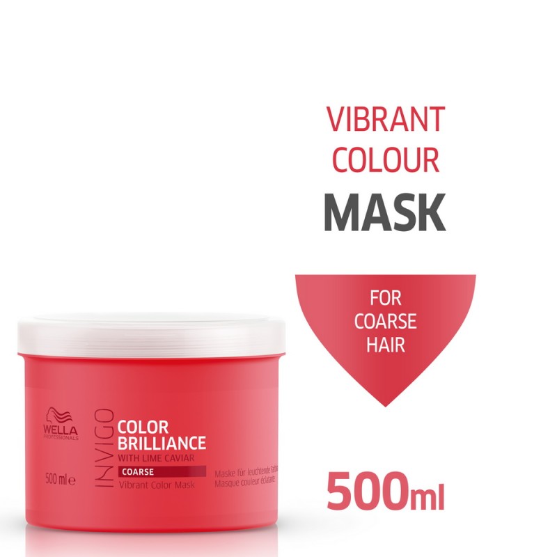 Маска за блясък на боядисаните гъсти коси - Invigo Brilliance - 500 ml