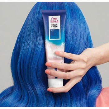 Оцветяваща маска за коса Wella Color Fresh - Blue - 150 ml