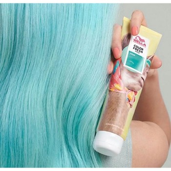 Оцветяваща маска за коса Wella Color Fresh - Mint - 150 ml