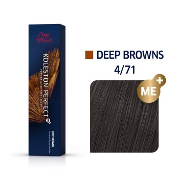 Wella Koleston Perfect 4/71 - Средно-кафяво кафяво-пепелно - 60 ml