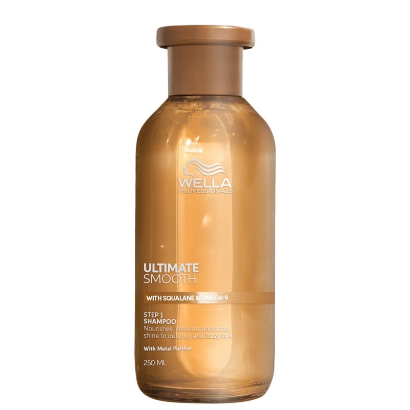 Wella Ultimate Smooth - Изглаждащ шампоан за непокорна и суха коса - 250 ml Wella Ultimate Smooth - Изглаждащ шампоан за непокорна и суха коса - 250 ml
