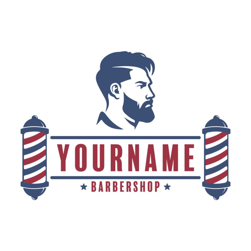 Персонализирана пелерина за боядисване Barbershop 01 [141 x 126 cm]