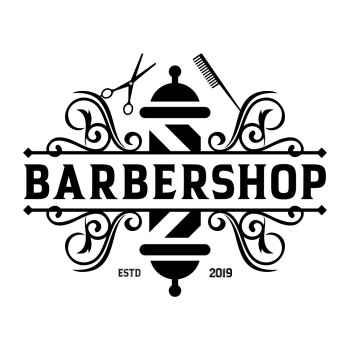 Персонализирана пелерина за боядисване Barbershop 03 [141 x 126 cm]