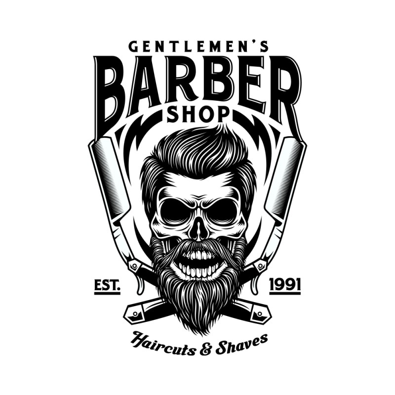 Персонализирана пелерина за боядисване Barbershop 07 [141 x 126 cm]