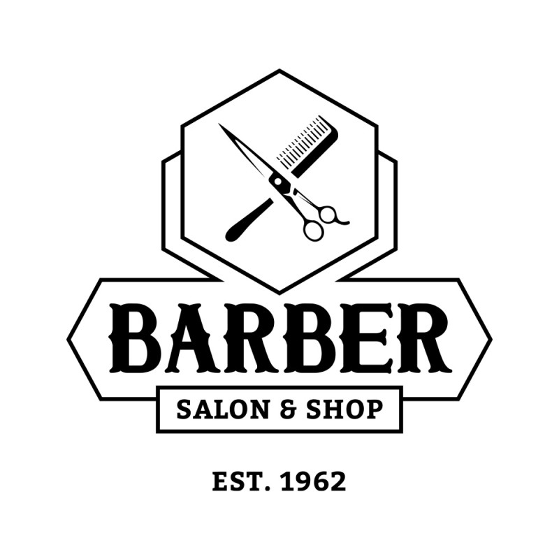 Стикер за витрина или стена за салон Barber 02