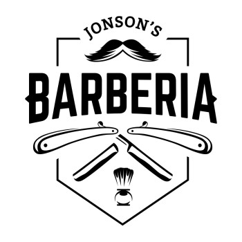 Стикер за витрина или стена за салон Barberia 01