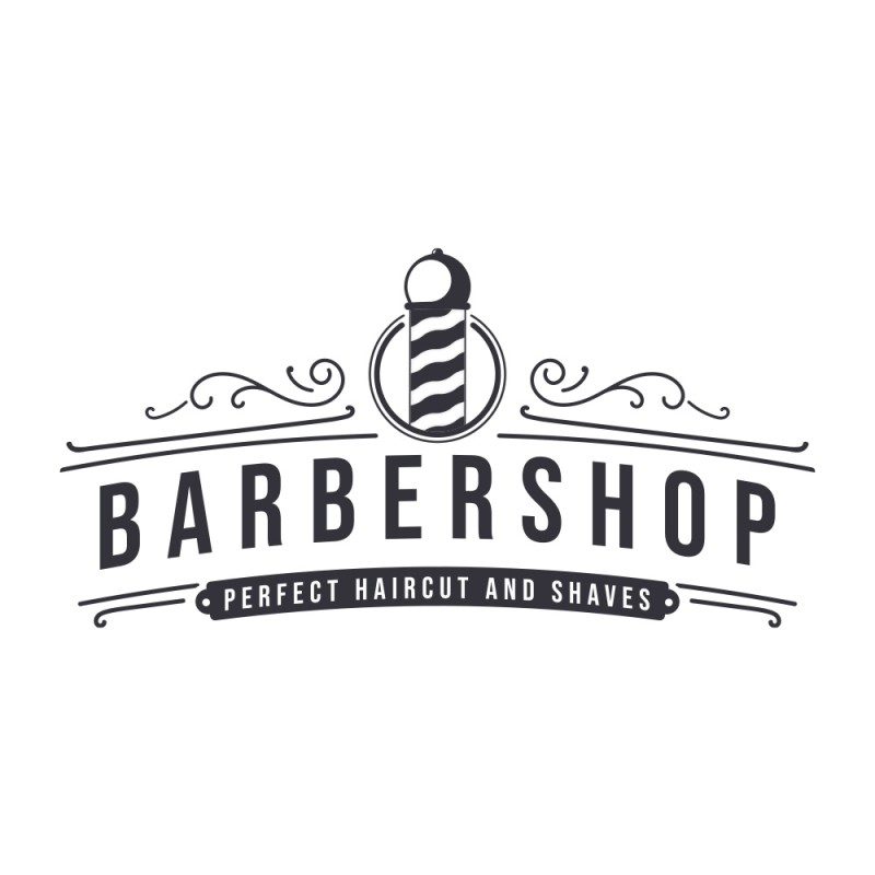 Стикер за витрина или стена за салон Barbershop 03