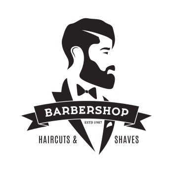 Стикер за витрина или стена за салон Barbershop 04
