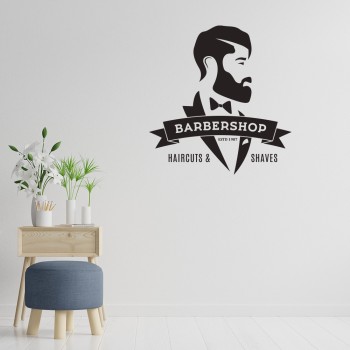 Стикер за витрина или стена за салон Barbershop 04