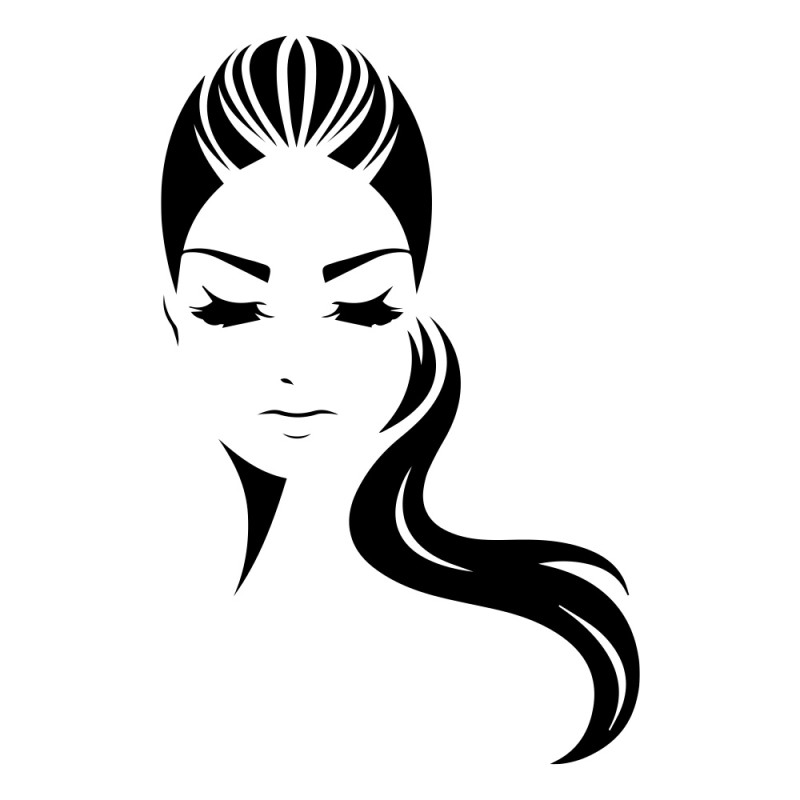 Стикер за витрина или стена за салон Beauty Woman 01