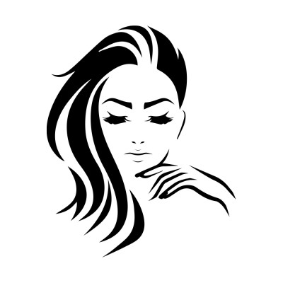 Стикер за витрина или стена за салон Beauty Woman 27
