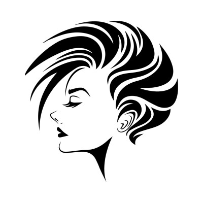 Стикер за витрина или стена за салон Beauty Woman 28